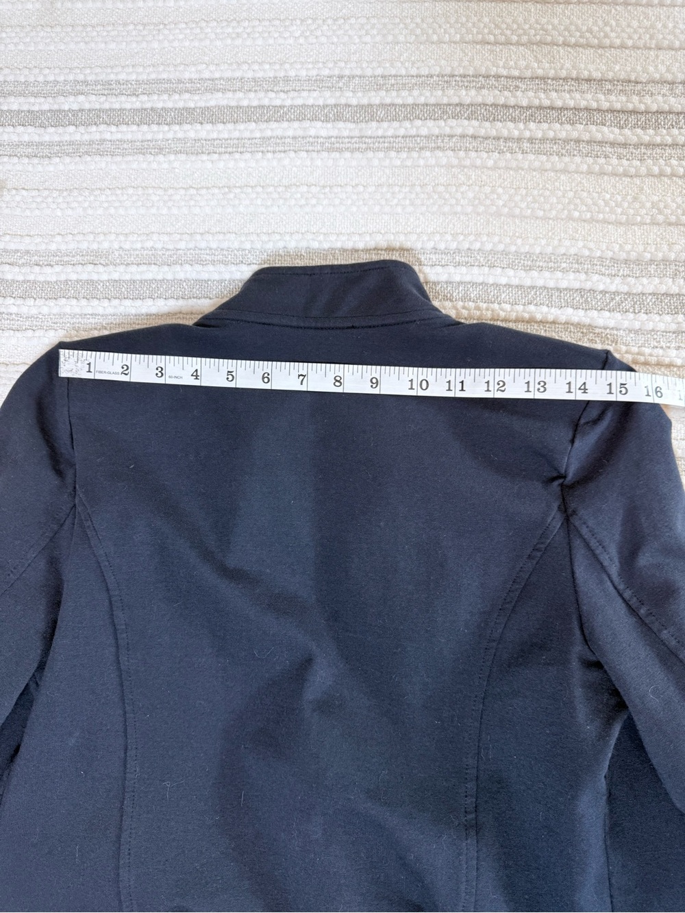 Tommy Hilfiger Military Band Jacket Navy Stand Collar Knit Blazer Gold Buttons M - Picture 12 of 15